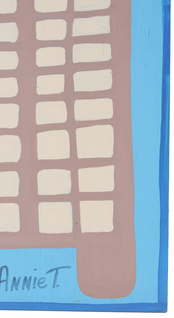 Lot 1051: Annie Tolliver Post-Sept. 11 Painting, God Bless America