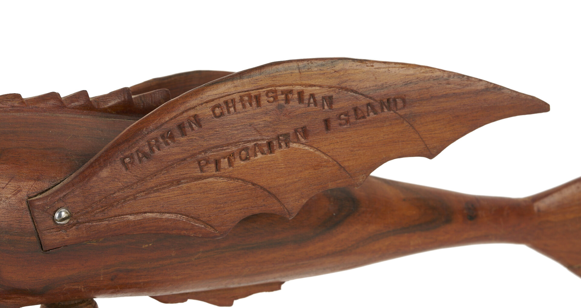 Lot 1052: 2 New Zealand Pitcairn Islands Carved Animal Sculptures incl. Parkin Christian