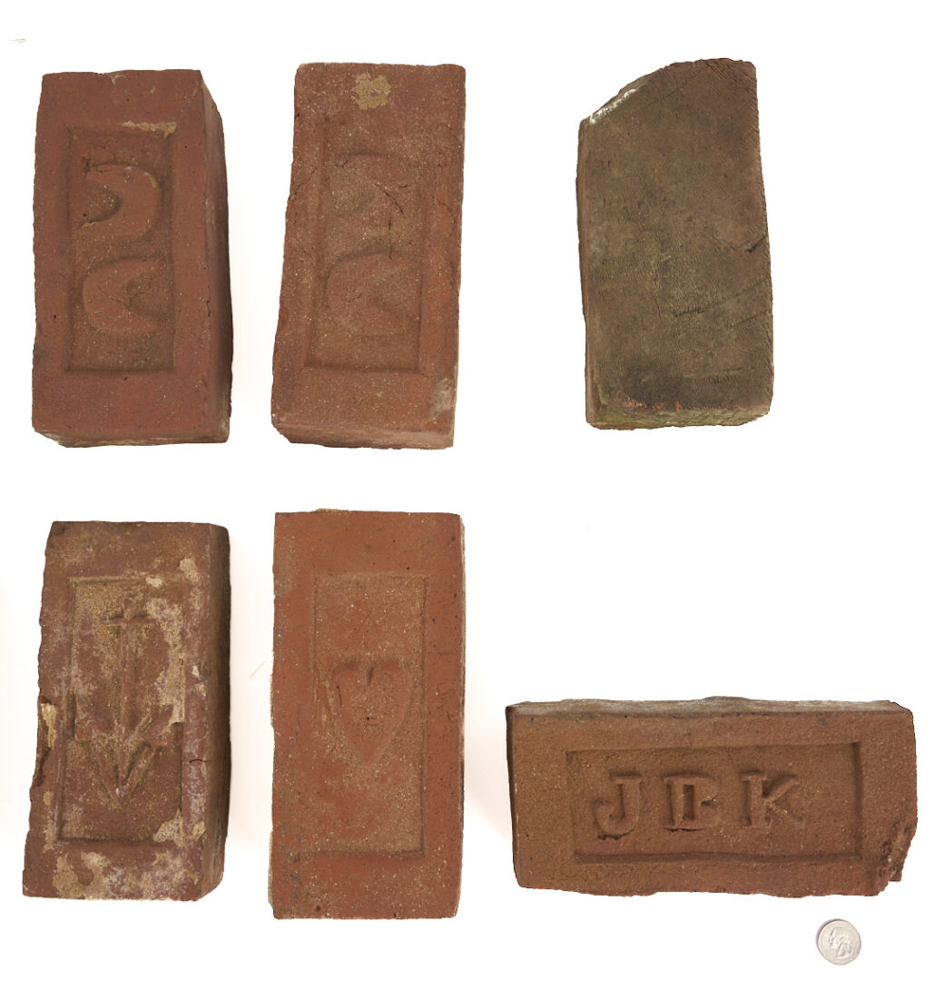Lot 1054: 12 James B. Keller TN Folk Art Bricks