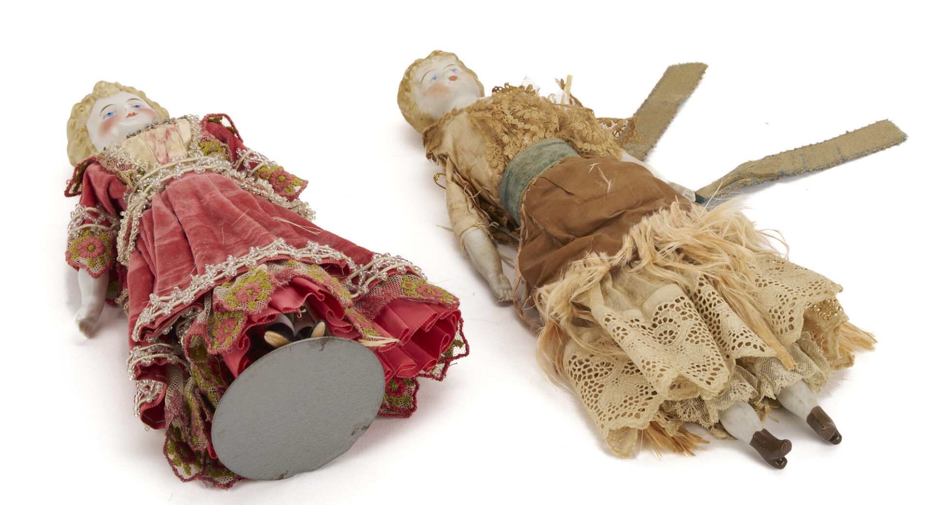 Lot 1058: Group of 6 China & Parian Head Dolls