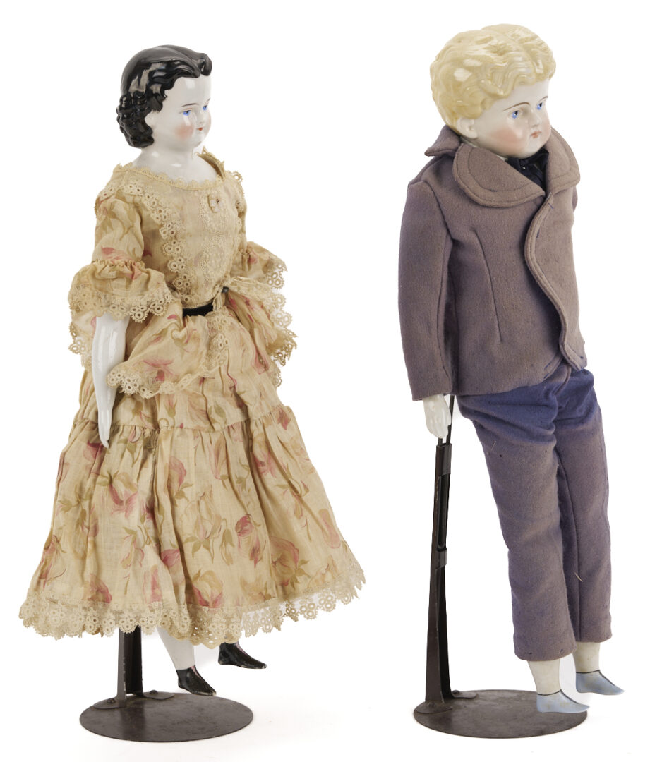 Lot 1059: 2 19th C. Dolls Incl. Adelina Patti & Male Doll