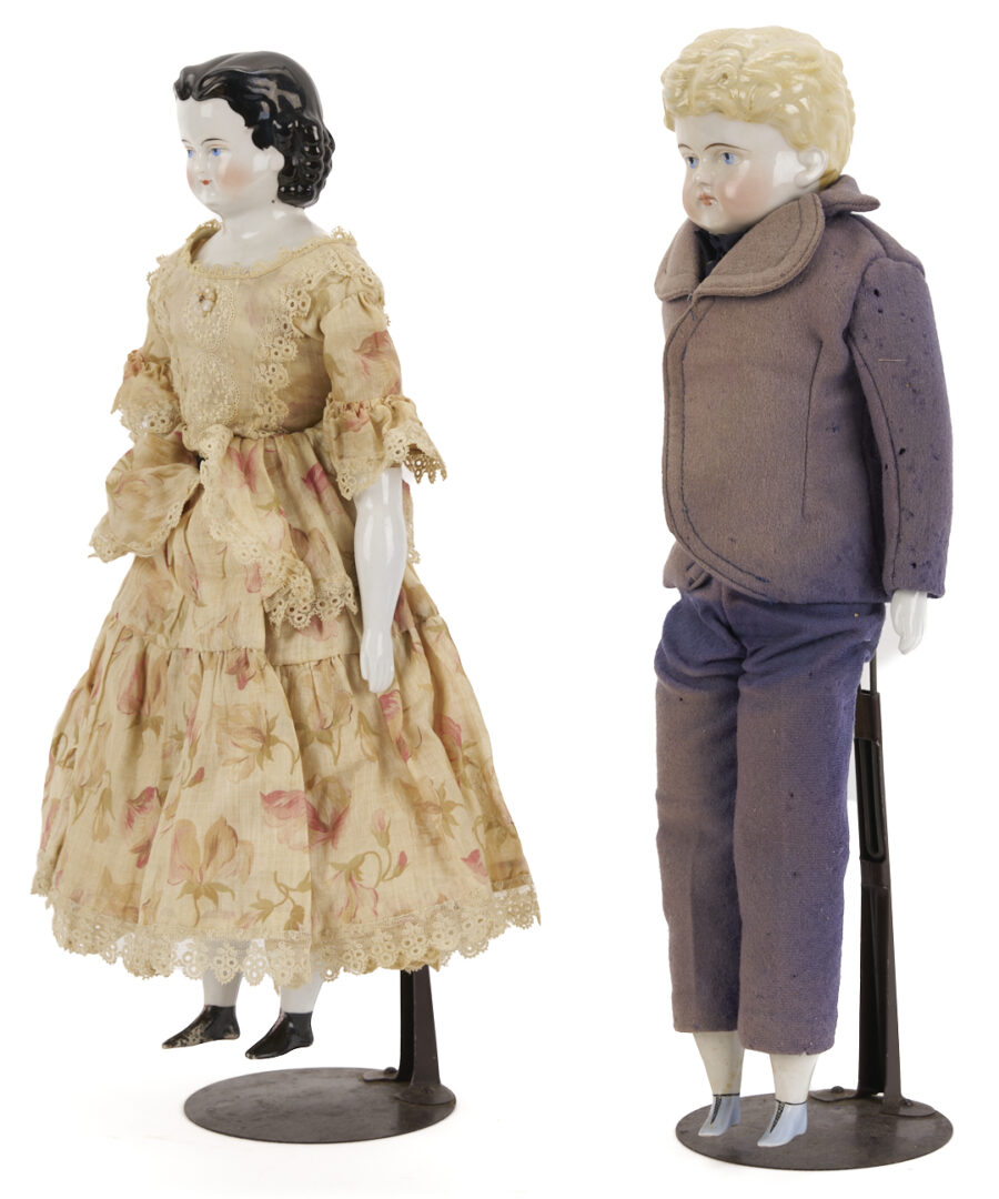 Lot 1059: 2 19th C. Dolls Incl. Adelina Patti & Male Doll