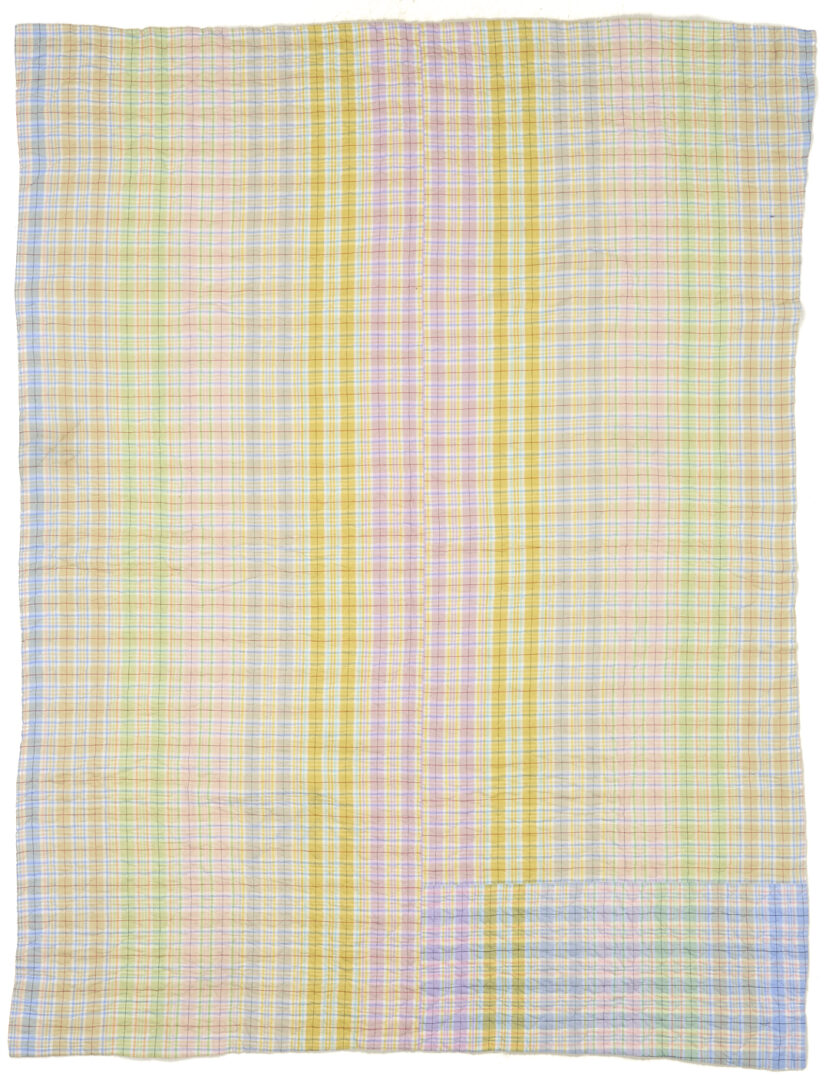 Lot 1060: Two American Pieced Quilts,  Rolling Stone & Spools Patterns