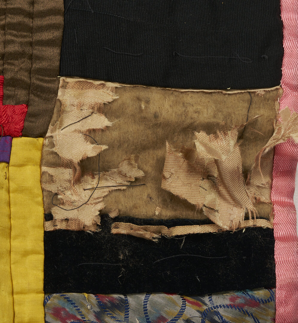 Lot 1061: 2 Quilts: Log Cabin & Brick Patterns, Ohio Provenance