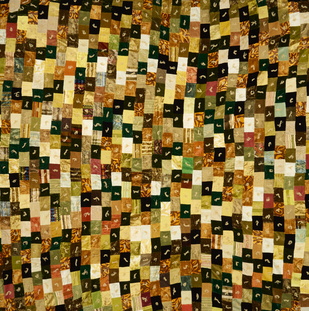 Lot 1061: 2 Quilts: Log Cabin & Brick Patterns, Ohio Provenance