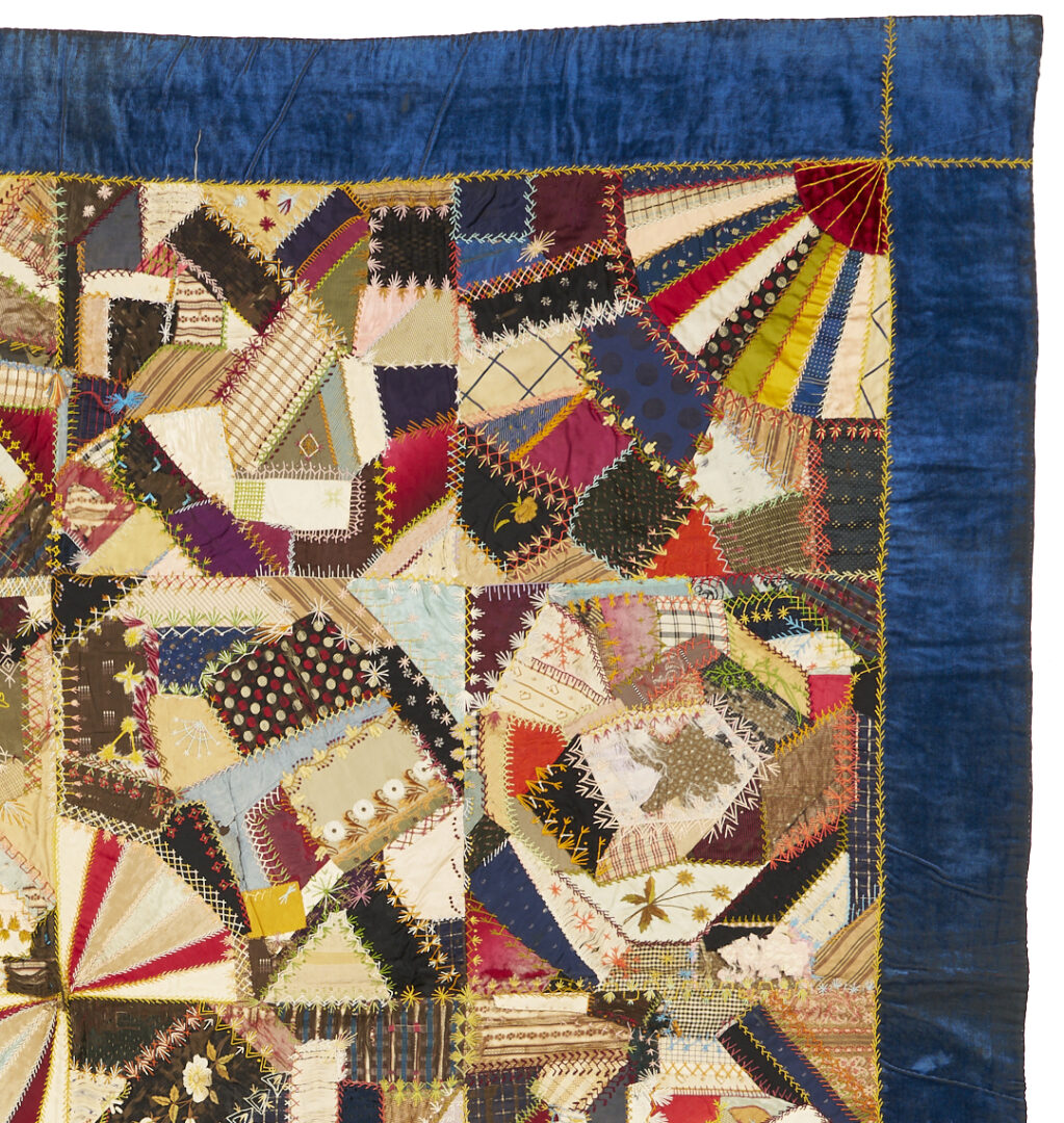 Lot 1064: Classic Victorian Crazy Quilt