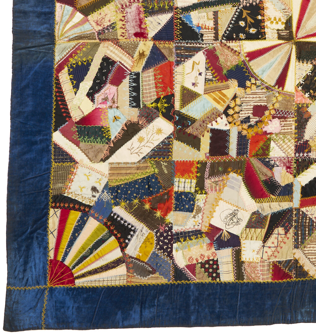 Lot 1064: Classic Victorian Crazy Quilt