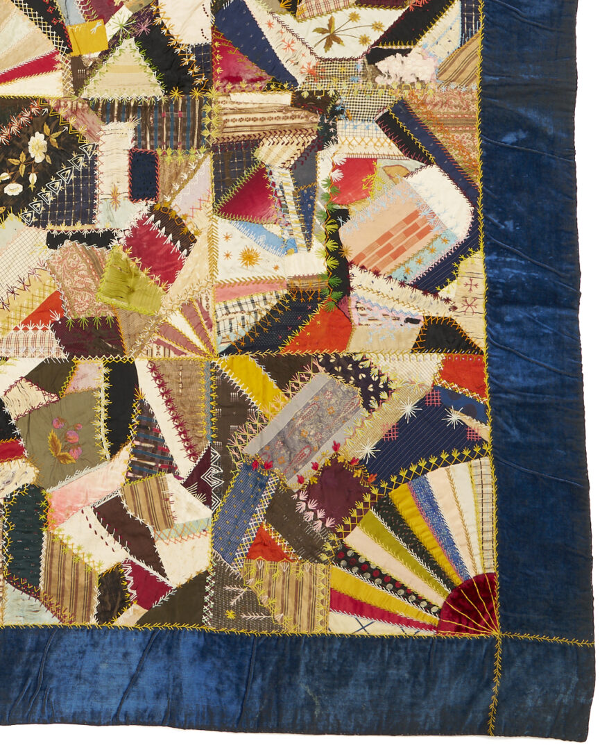 Lot 1064: Classic Victorian Crazy Quilt