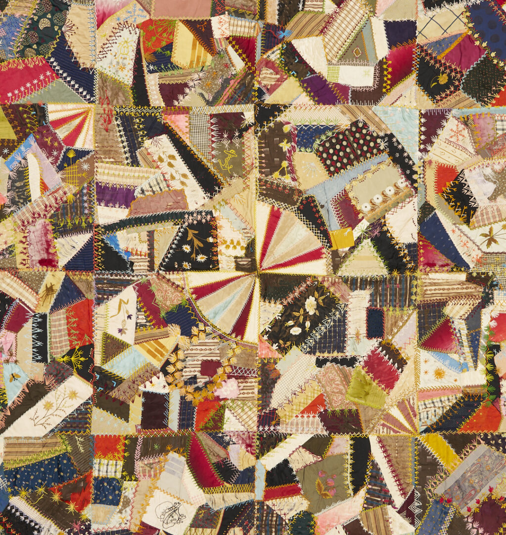 Lot 1064: Classic Victorian Crazy Quilt