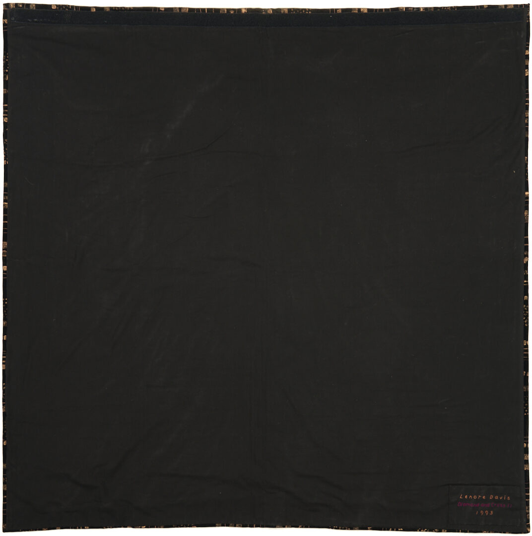 Lot 1065: Lenore Davis Diamond and Cross II Art Quilt