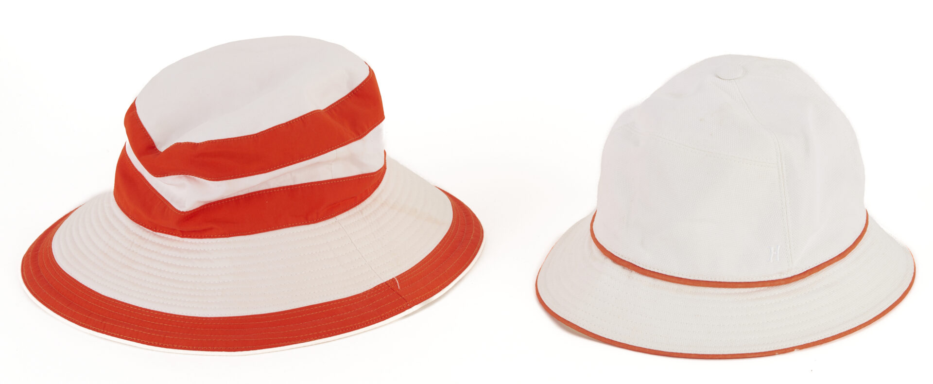 Lot 1071: 2 Hermes Hats and Fedoras with Gucci Band