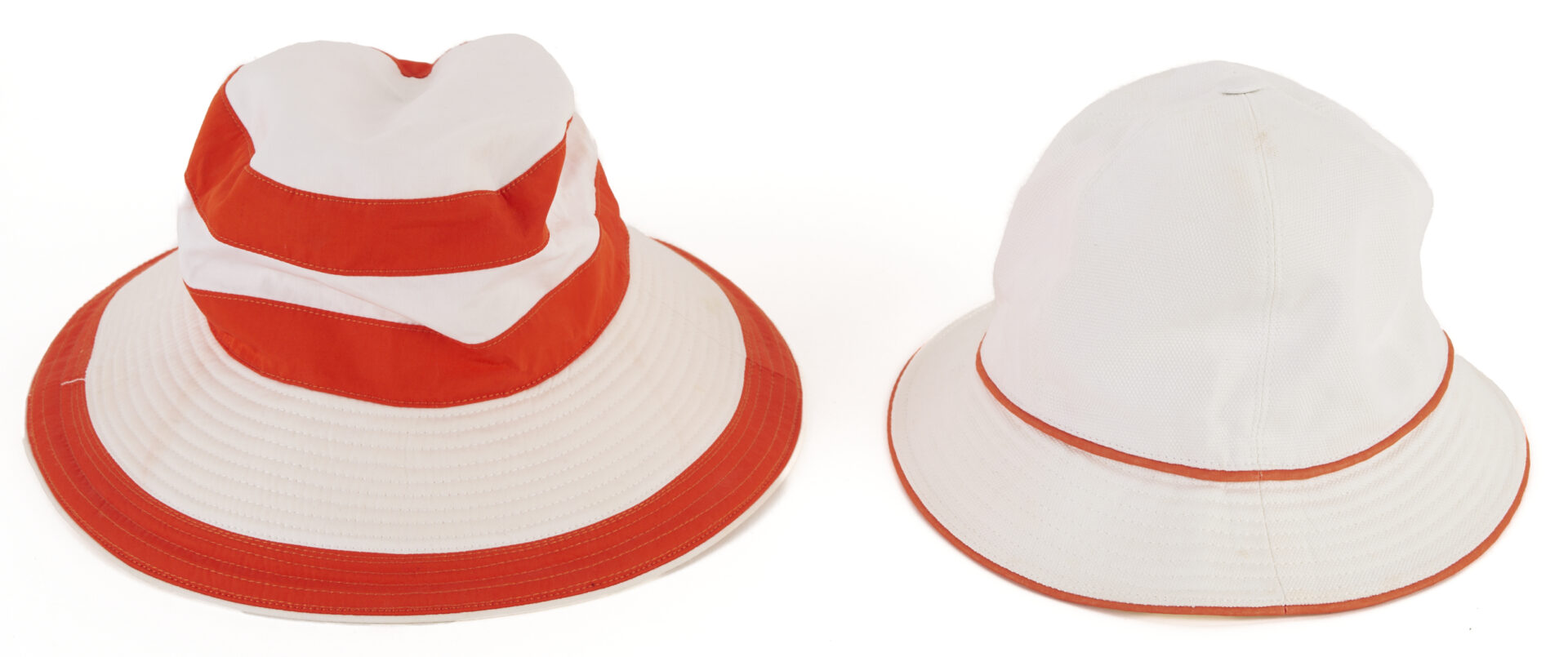 Lot 1071: 2 Hermes Hats and Fedoras with Gucci Band