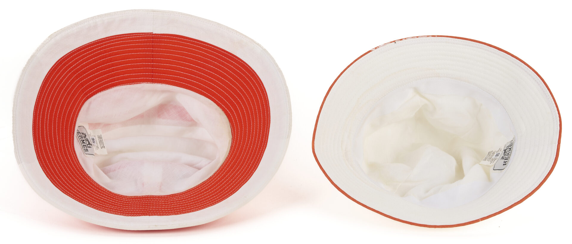 Lot 1071: 2 Hermes Hats and Fedoras with Gucci Band