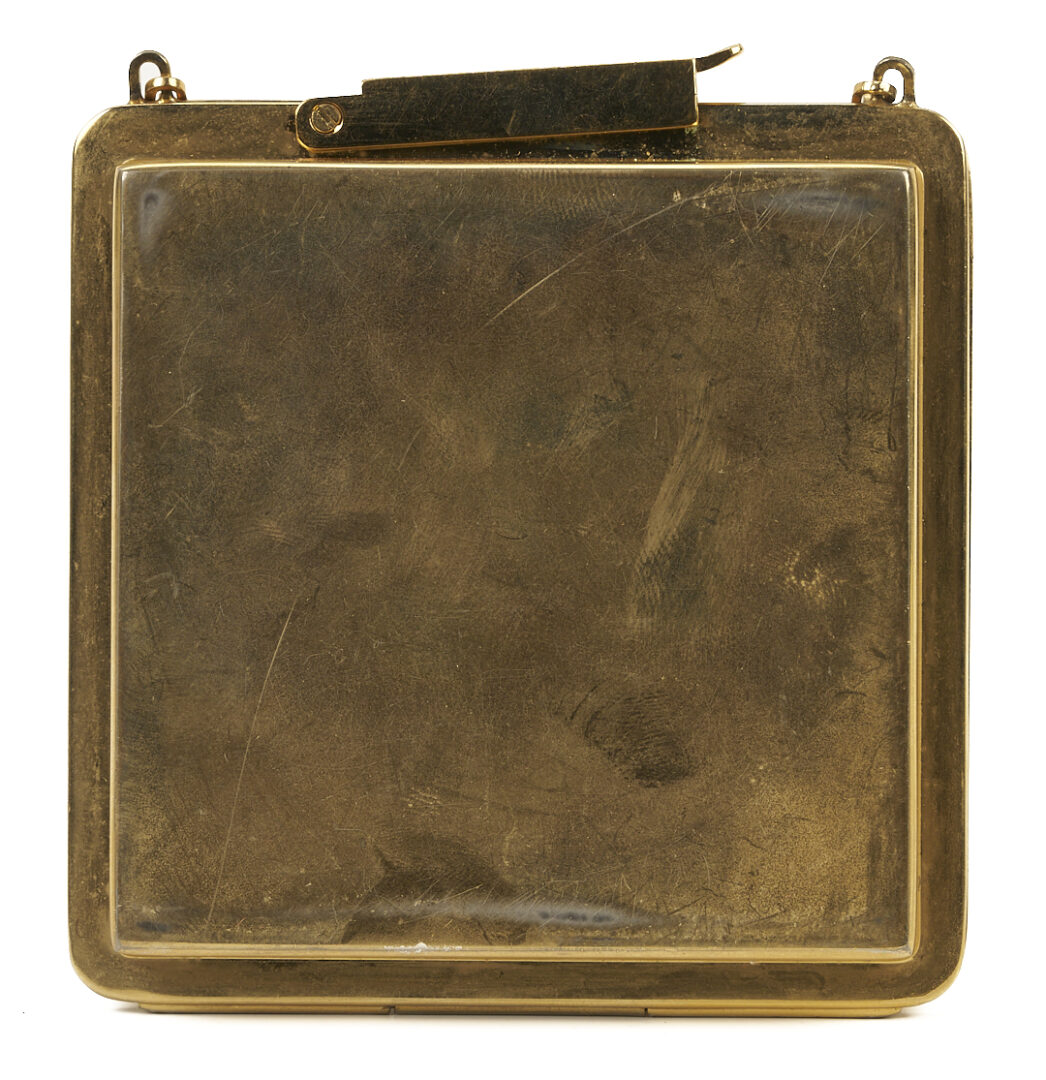 Lot 1072: Valentino Garavani Gold Lion Head Purse