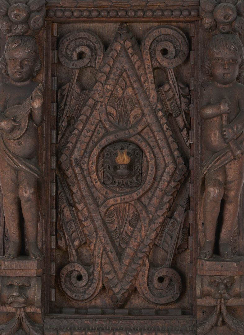 Lot 1079: Carved Baroque  Figural Panel