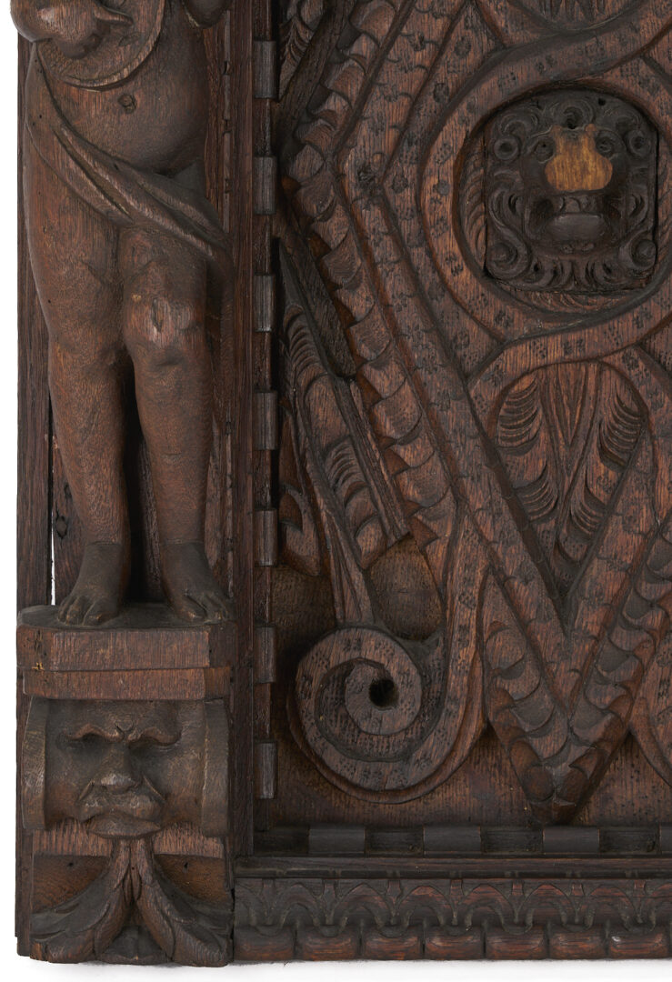 Lot 1079: Carved Baroque  Figural Panel