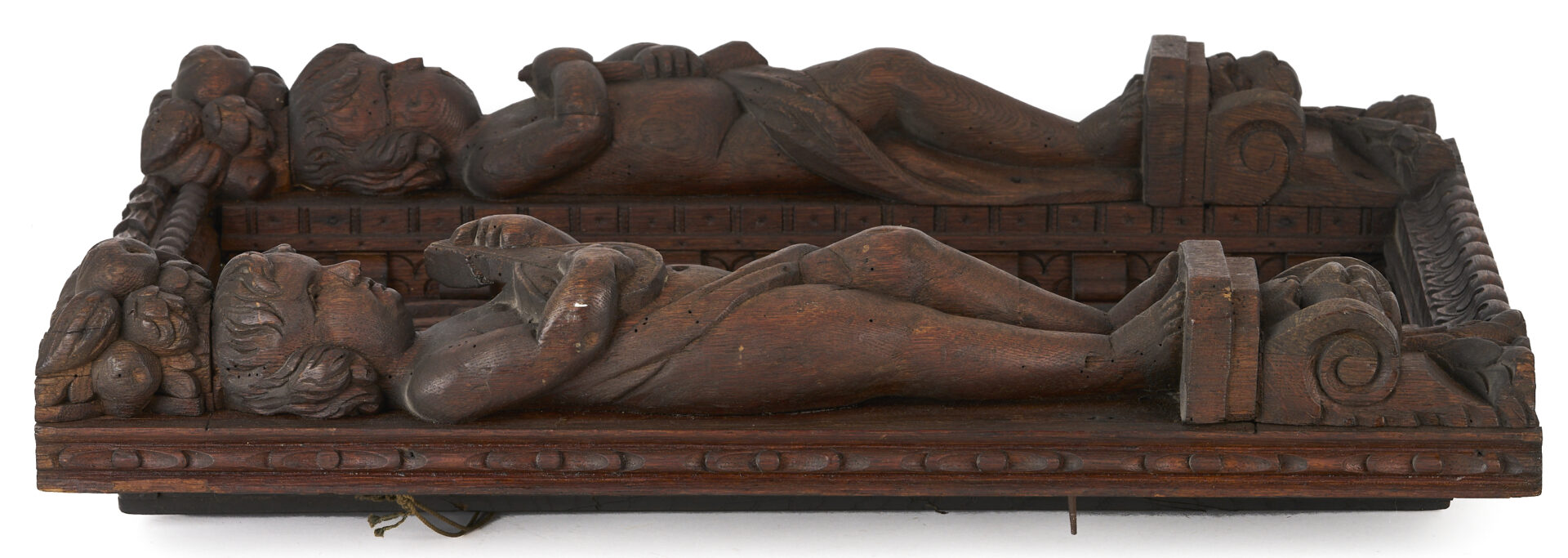 Lot 1079: Carved Baroque  Figural Panel