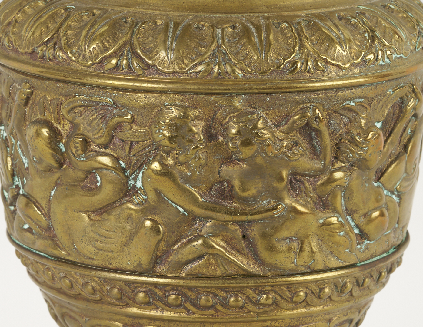 Lot 107: Pair of Neoclassical Style Gilt Bronze Ewers