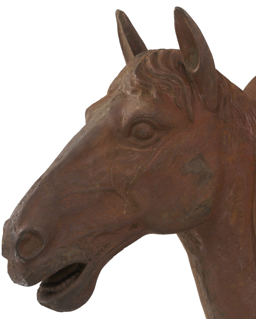 Lot 1080: Cast Iron Horse Head Wall Plaque