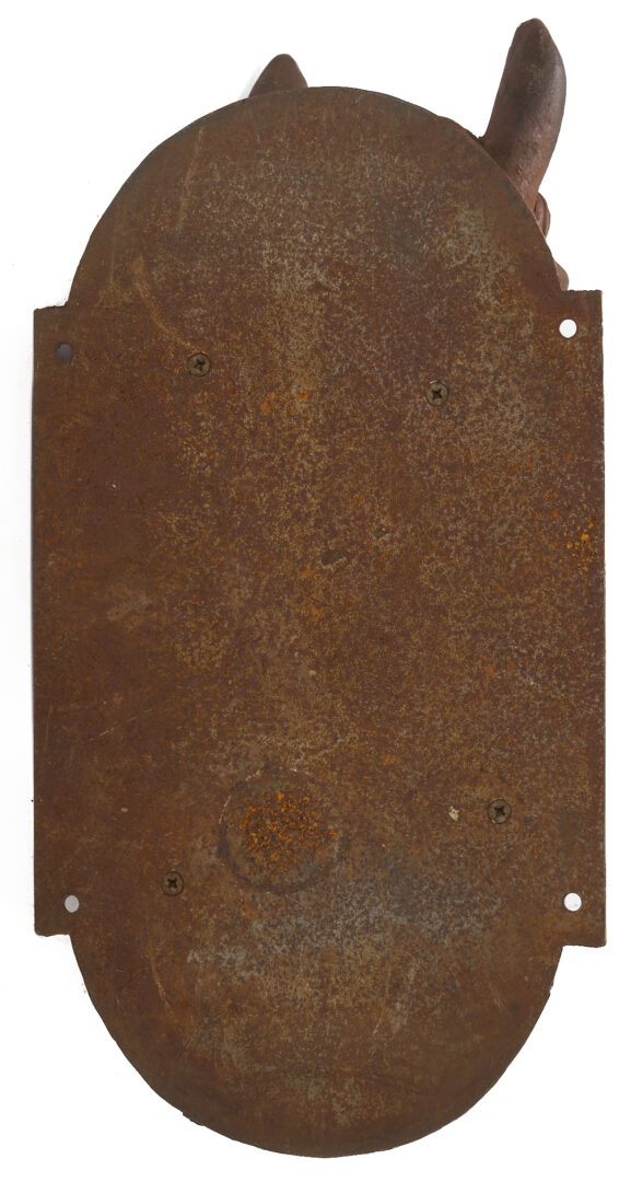 Lot 1080: Cast Iron Horse Head Wall Plaque
