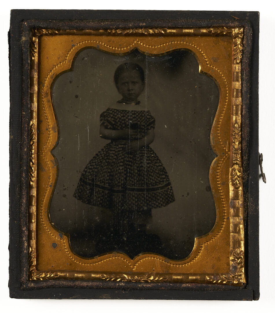 Lot 1082: Collection of 38 Tintypes, Ambrotypes, Daguerreotypes plus Carved Masonic