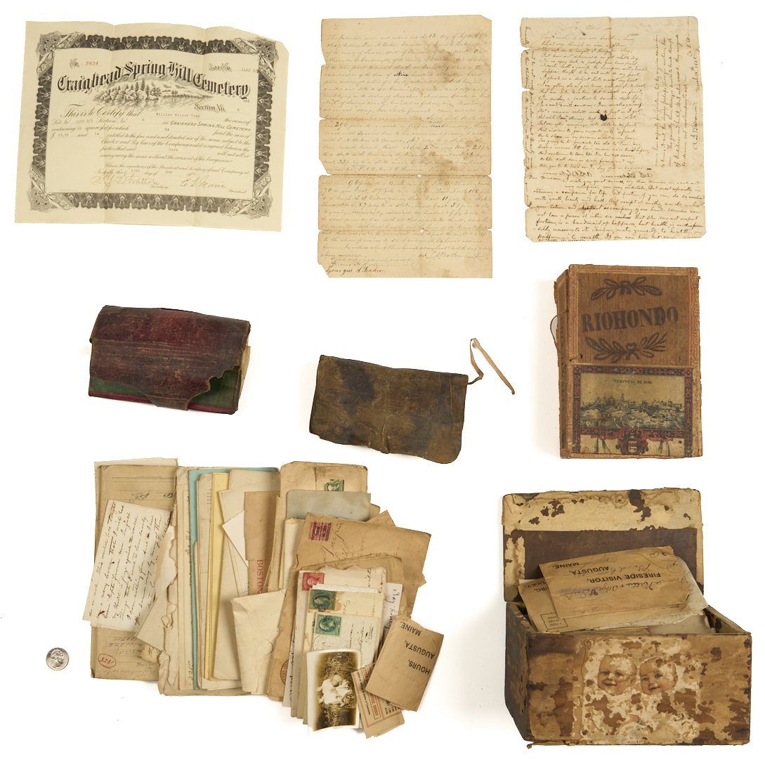 Lot 1083: Blakemore/Turpin Family Archive Incl. Civil-War Related, Nashville & Middle TN, 1820s-1950s