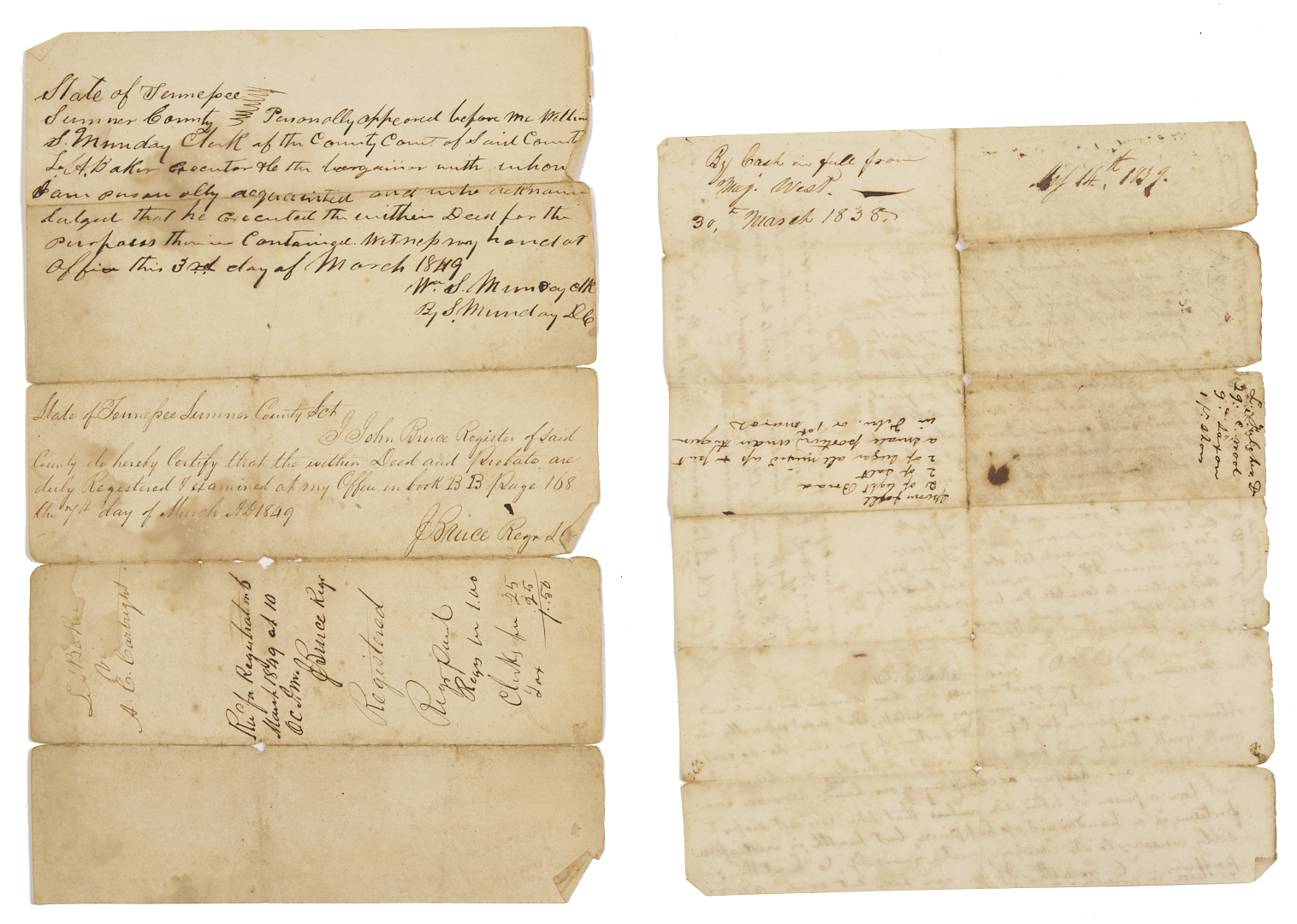 Lot 1083: Blakemore/Turpin Family Archive Incl. Civil-War Related, Nashville & Middle TN, 1820s-1950s