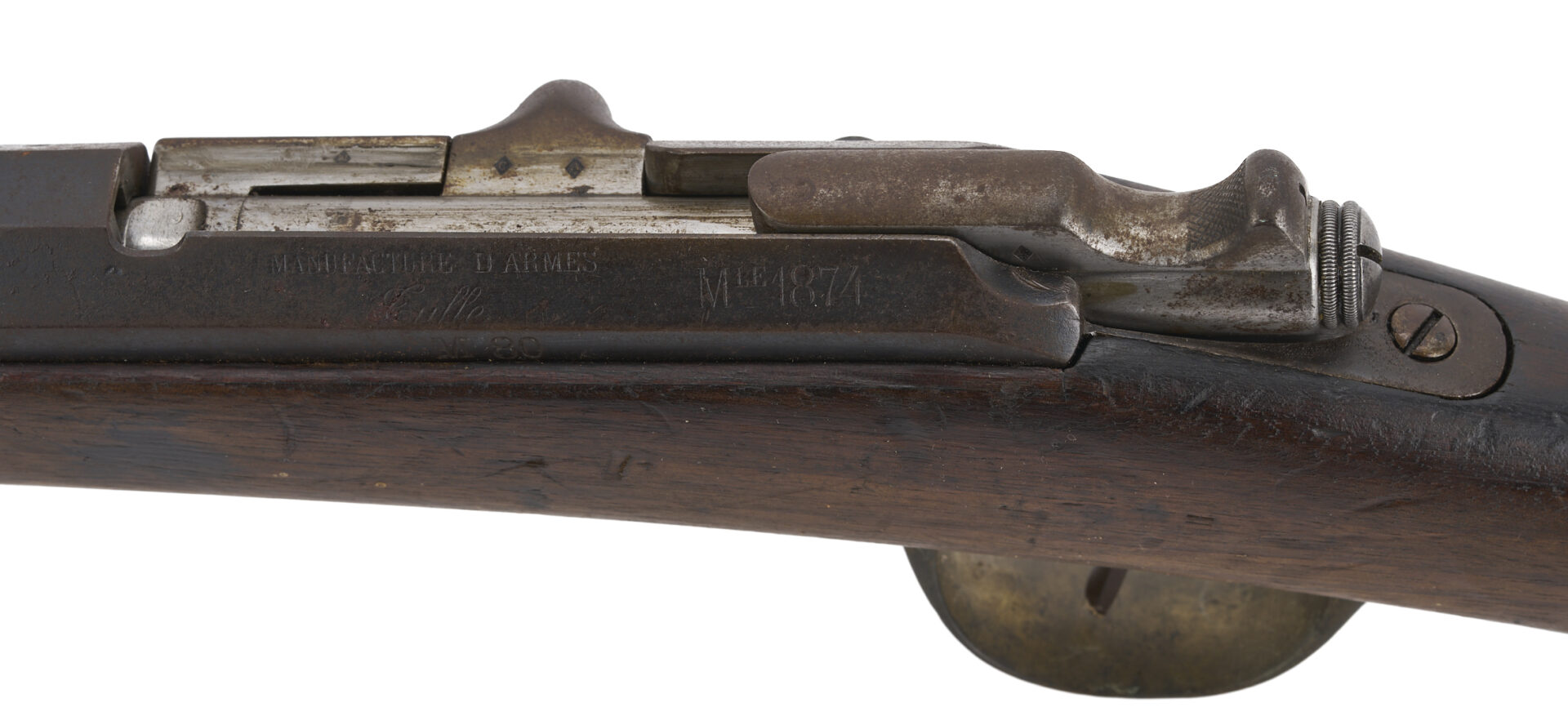 Lot 1085: French Fusil Gras MLE 1874 Rifle w/ WWII Bringback Document