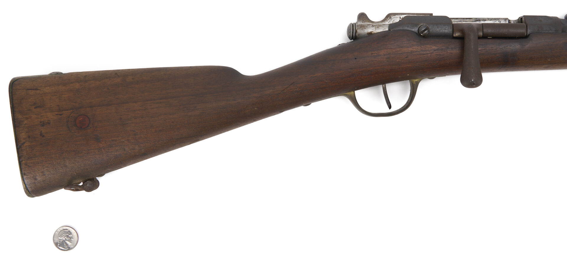 Lot 1085: French Fusil Gras MLE 1874 Rifle w/ WWII Bringback Document