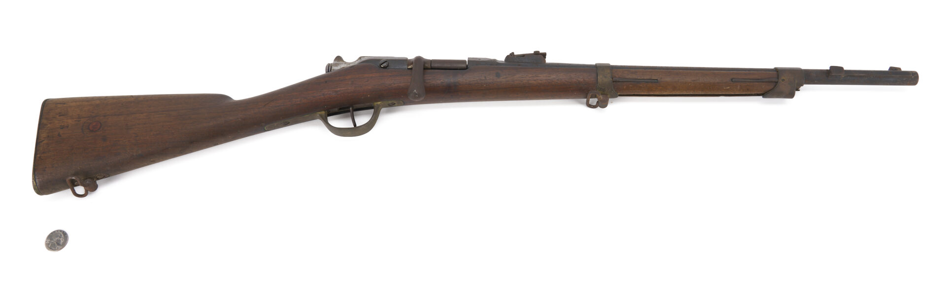 Lot 1085: French Fusil Gras MLE 1874 Rifle w/ WWII Bringback Document