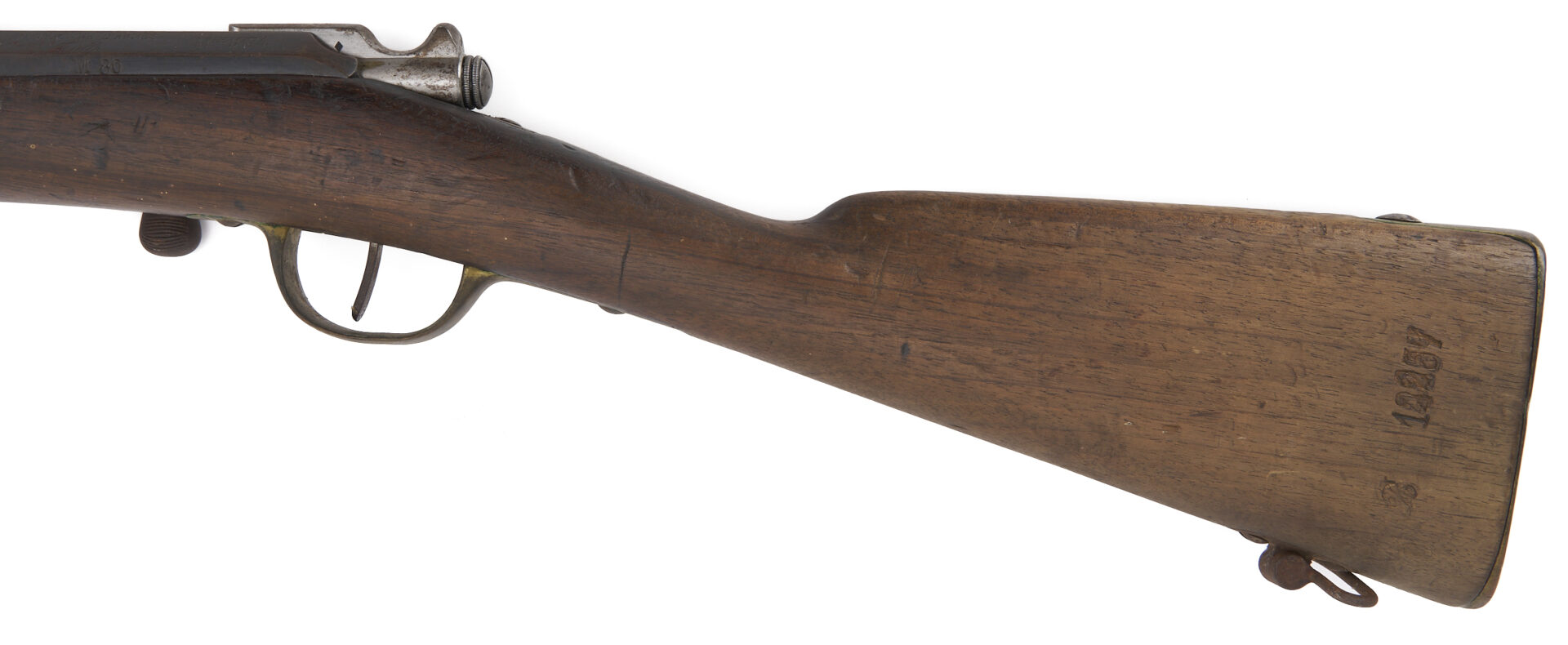Lot 1085: French Fusil Gras MLE 1874 Rifle w/ WWII Bringback Document