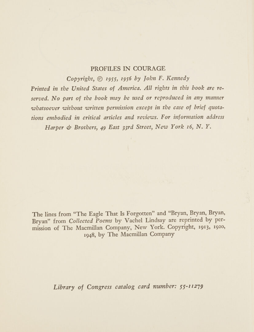 Lot 1088: John F. Kennedy book, Profiles in Courage, Signed