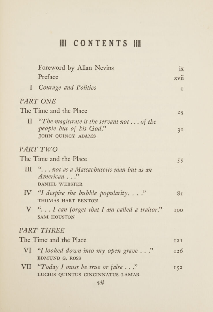 Lot 1088: John F. Kennedy book, Profiles in Courage, Signed