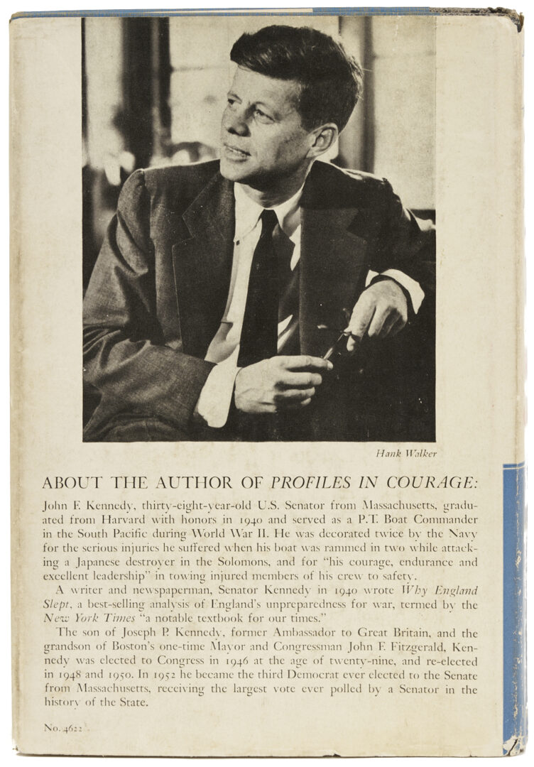 Lot 1088: John F. Kennedy book, Profiles in Courage, Signed