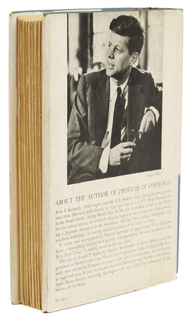 Lot 1088: John F. Kennedy book, Profiles in Courage, Signed