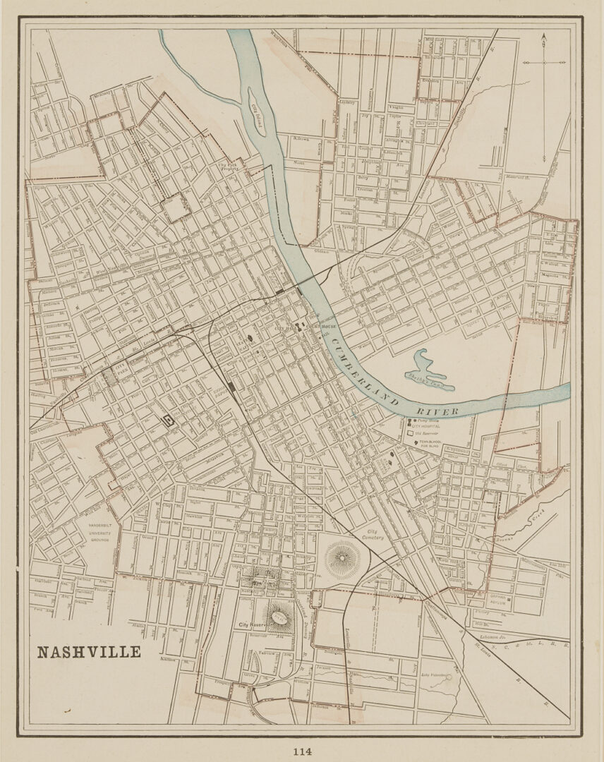 Lot 1089: Group of 5 Maps of Tennessee