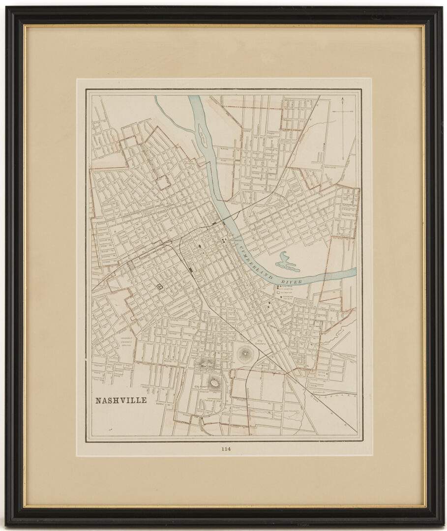 Lot 1089: Group of 5 Maps of Tennessee