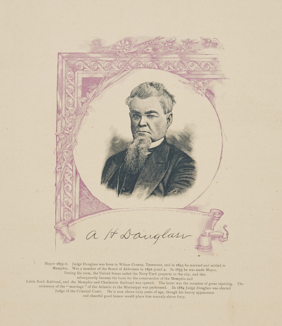 Lot 1090: Rare Memphis 1888 Publication: The City of Memphis Illustrated