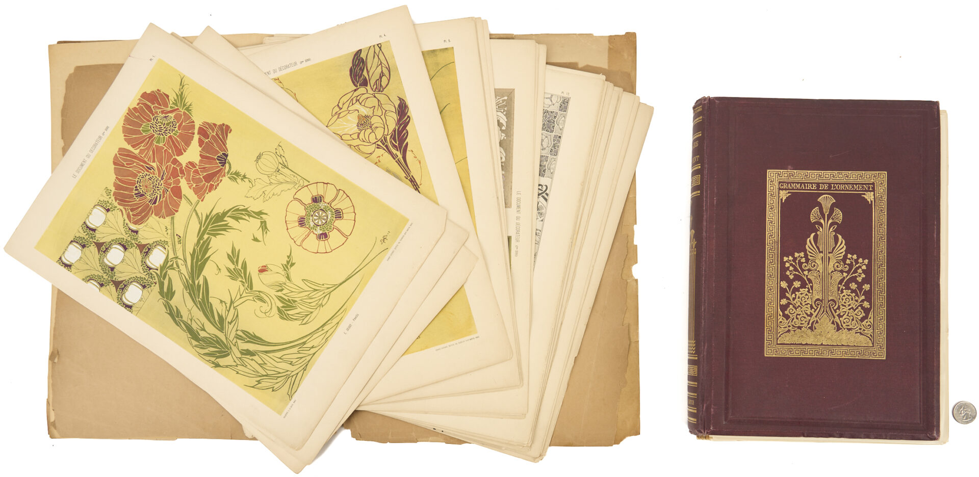 Lot 1091: 2 Design Portfolios: Owen Jones and Guerinet