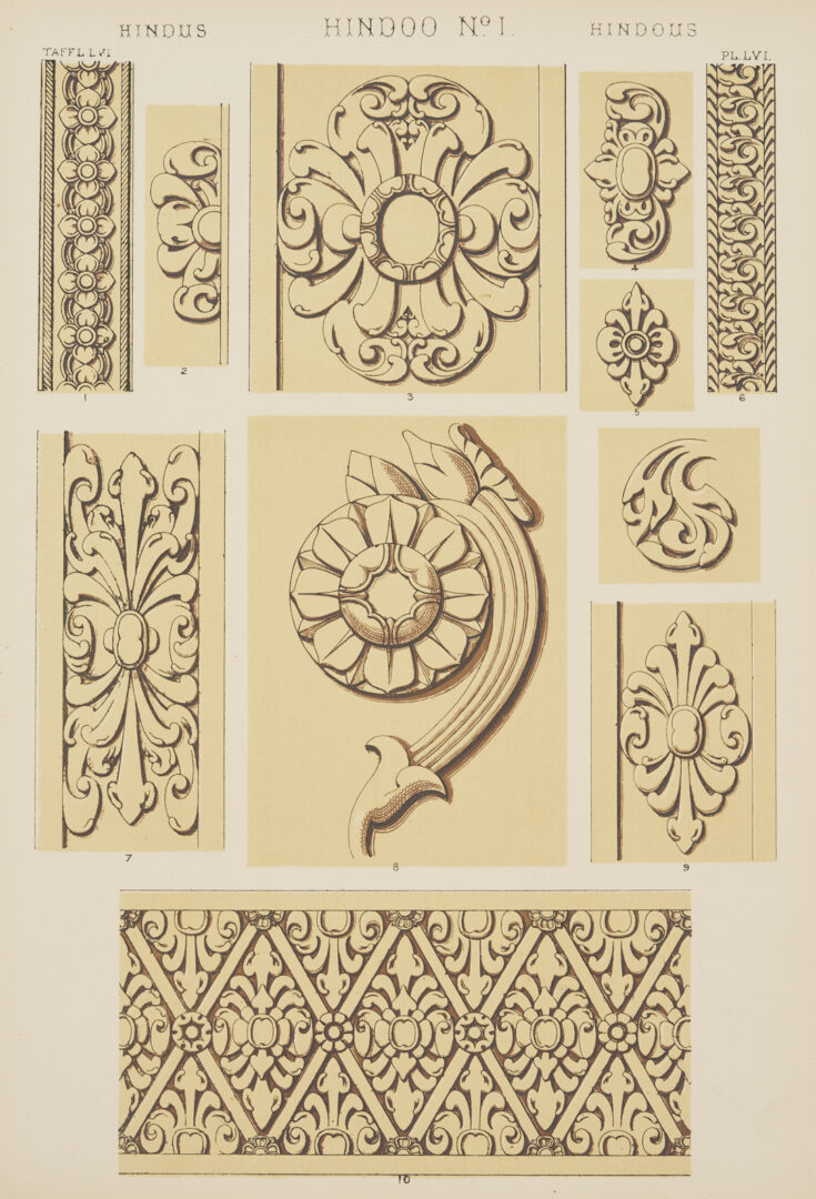 Lot 1091: 2 Design Portfolios: Owen Jones and Guerinet