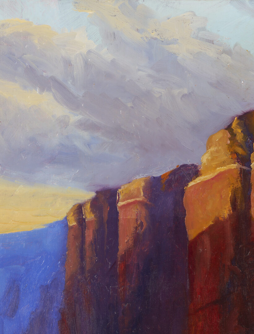 Lot 1096: 2 American Southwest Landscape Paintings, Harold Lyon & Darryl Steele