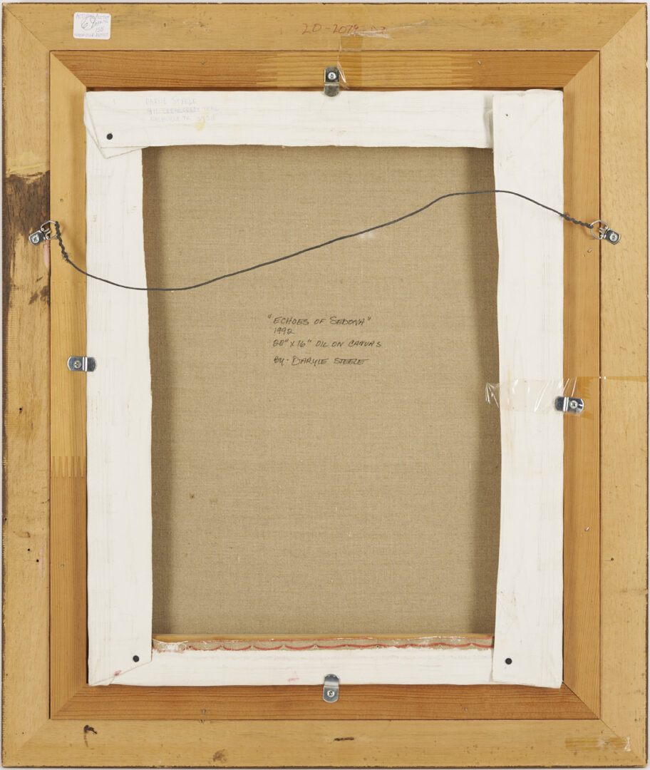 Lot 1096: 2 American Southwest Landscape Paintings, Harold Lyon & Darryl Steele