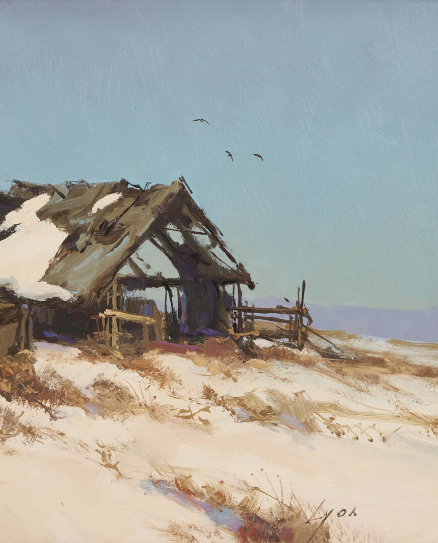 Lot 1098: 3 American Landscape Paintings: Andrew Schwartz, Darryl Steele, & Harold Lyon
