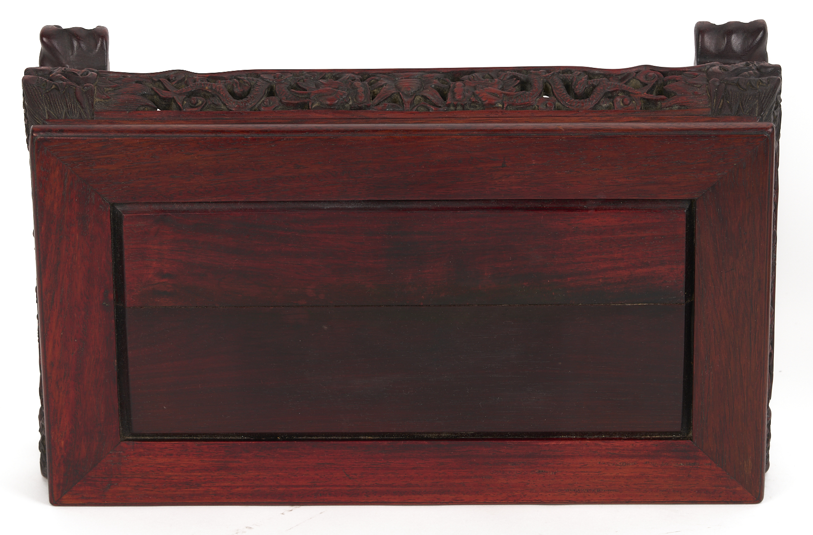 Lot 10: Chinese Bronze & Champleve Statue, Guanyin w/ Foo Dog & Carved Stand