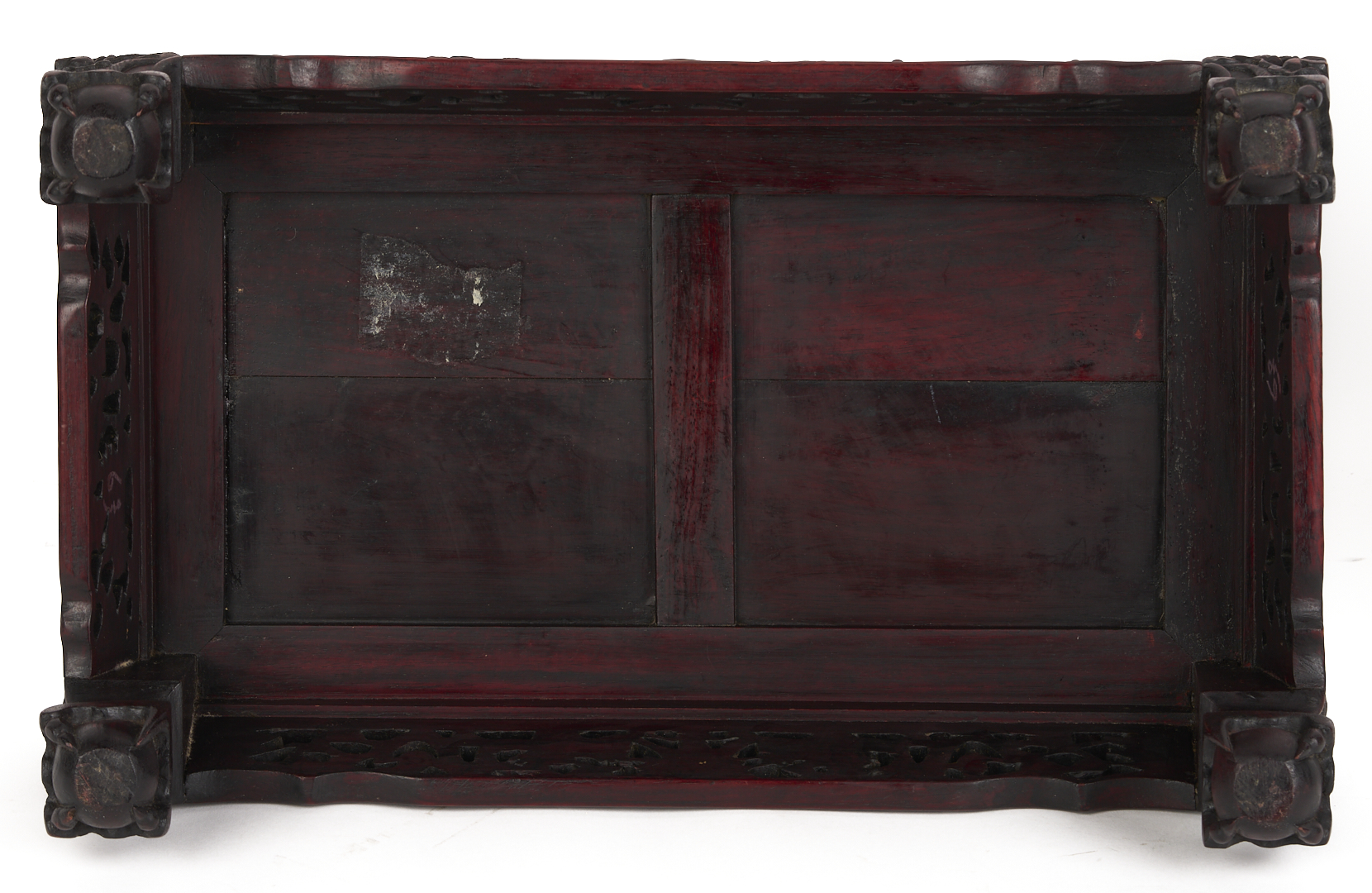 Lot 10: Chinese Bronze & Champleve Statue, Guanyin w/ Foo Dog & Carved Stand