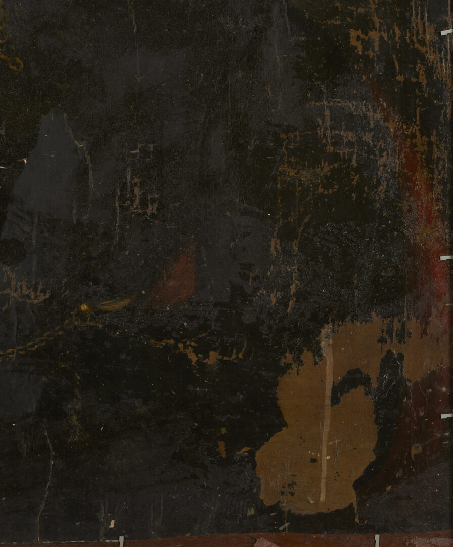 Lot 1100: Double Sided Folk Art Portrait, 2 Ladies