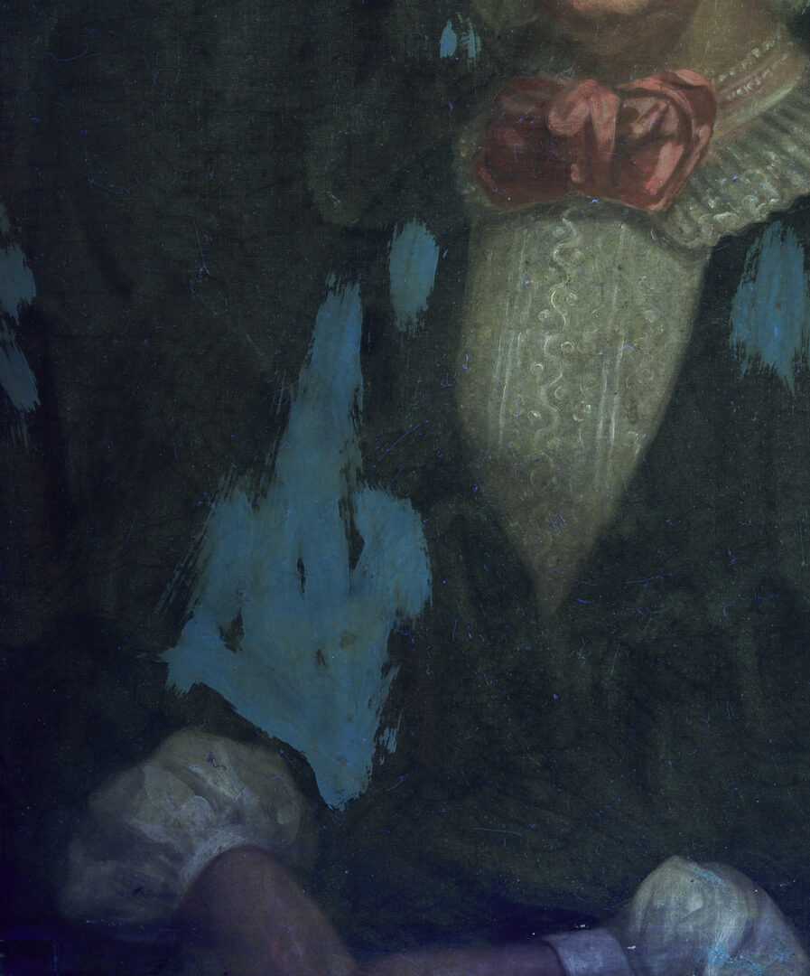 Lot 1100: Double Sided Folk Art Portrait, 2 Ladies