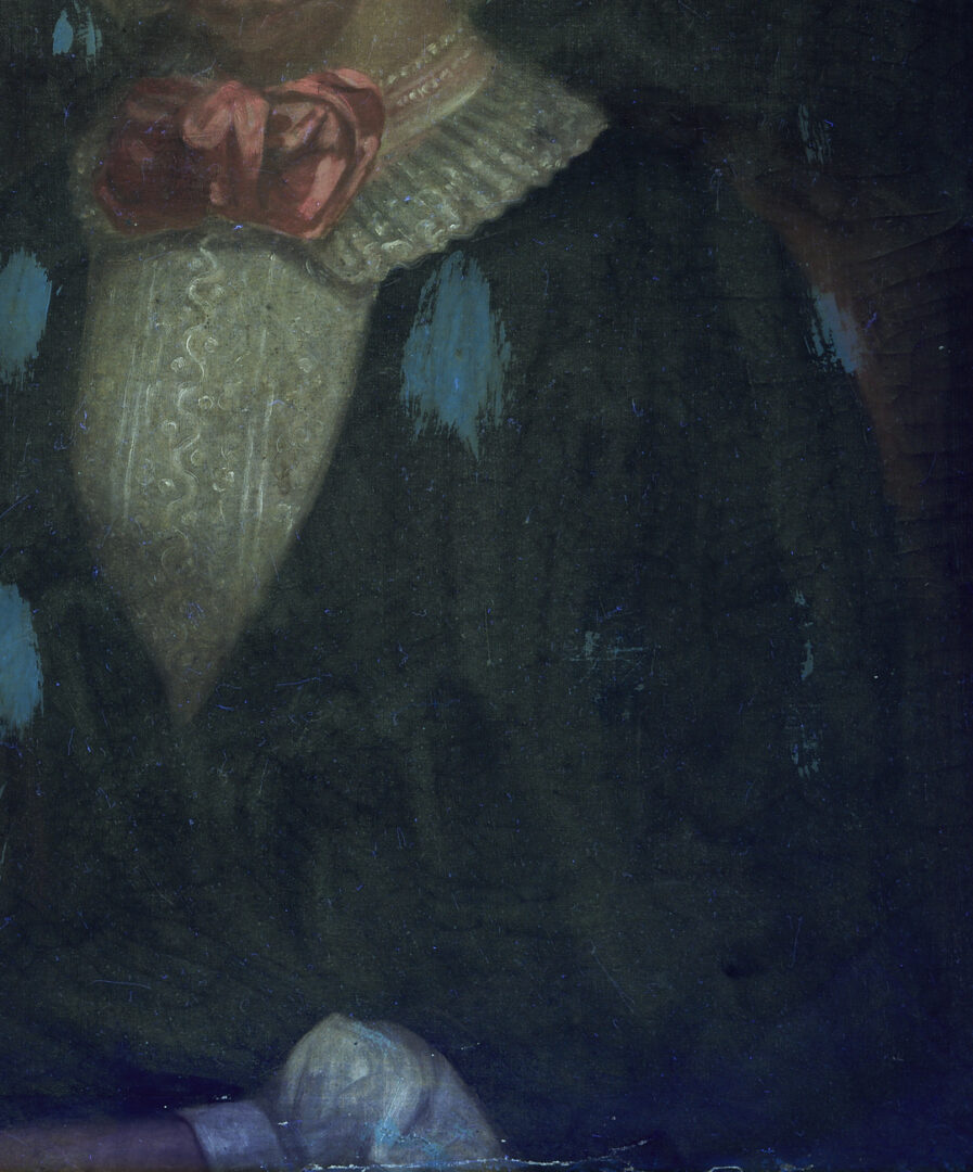 Lot 1100: Double Sided Folk Art Portrait, 2 Ladies