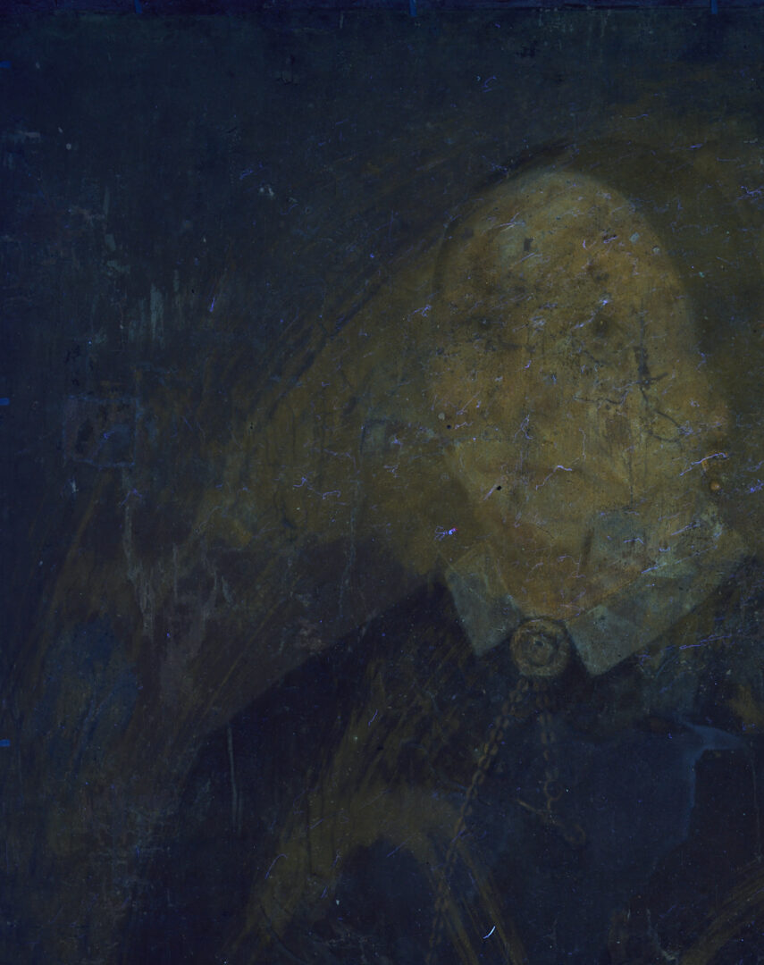 Lot 1100: Double Sided Folk Art Portrait, 2 Ladies