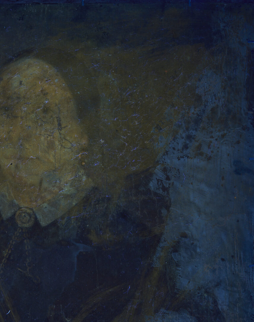 Lot 1100: Double Sided Folk Art Portrait, 2 Ladies